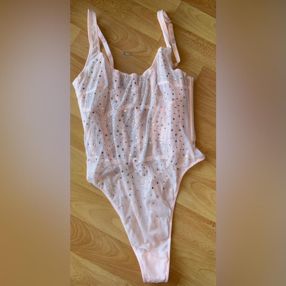 Victoria's Secret Pink Sheer Bodysuit